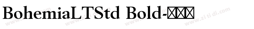 BohemiaLTStd Bold字体转换